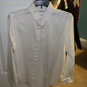 White Calvin Klein Button Down